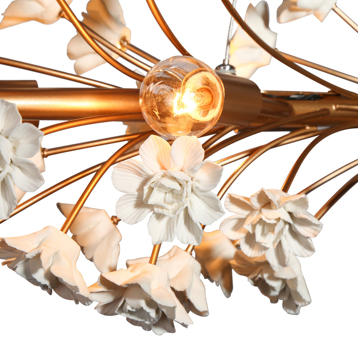 Arilen 6-Light Gold Island Light