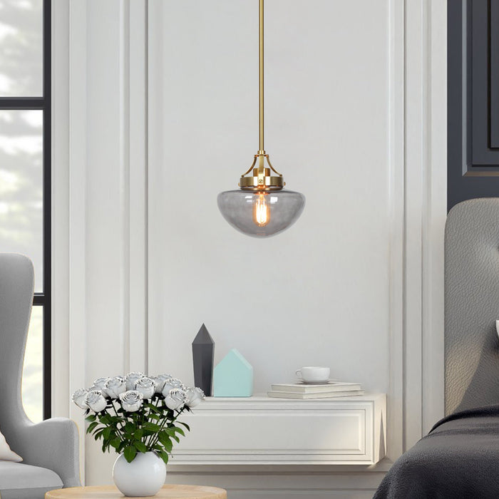 Astraya 1-Light Brass Pendant Lights