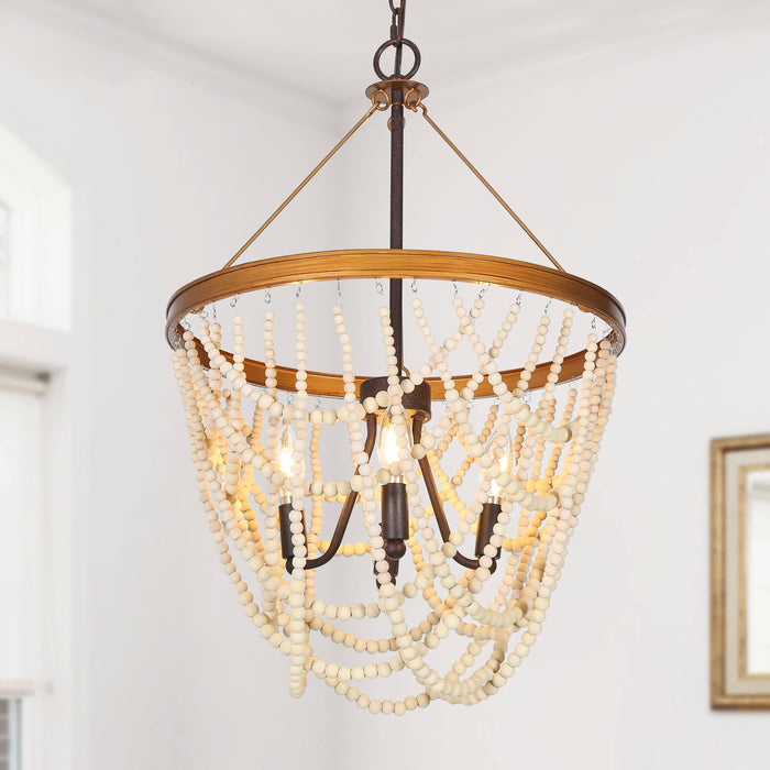 Mitzvah 4-Light Gold Chandelier