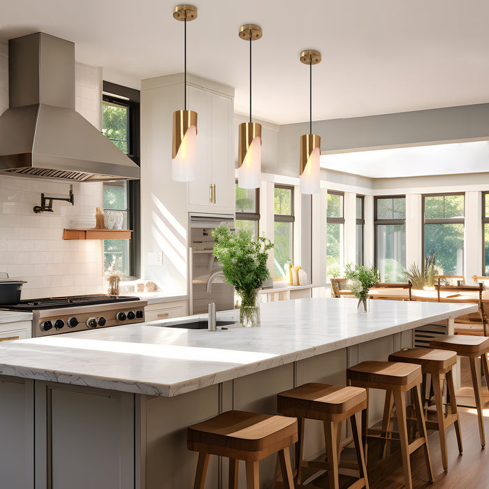 Valonia 1-Light Brass Pendant Light
