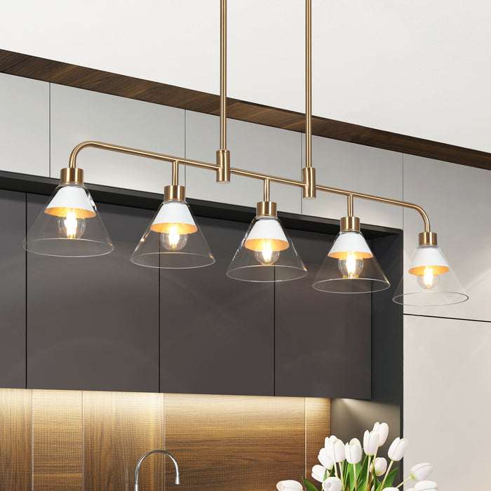Senlian 5-Light White Island Lights