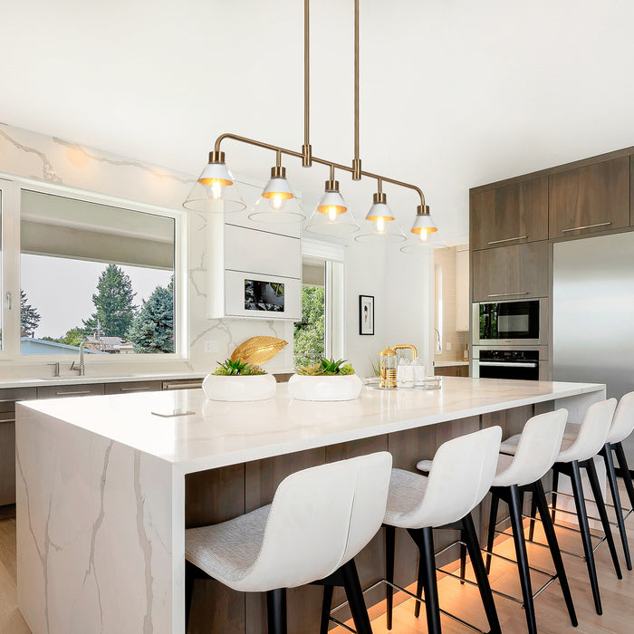 Senlian 5-Light White Island Lights