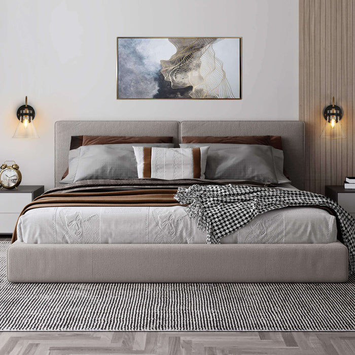 Xylono 1-Light Black and Brass Wall Sconce