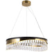 1-Light LED Glam Crystal Chandeliers - Belles Lighting