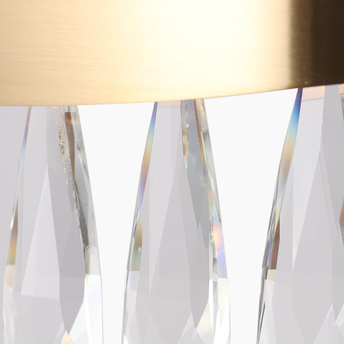 Andrel LED Blackand Brass Ring Chandeliers