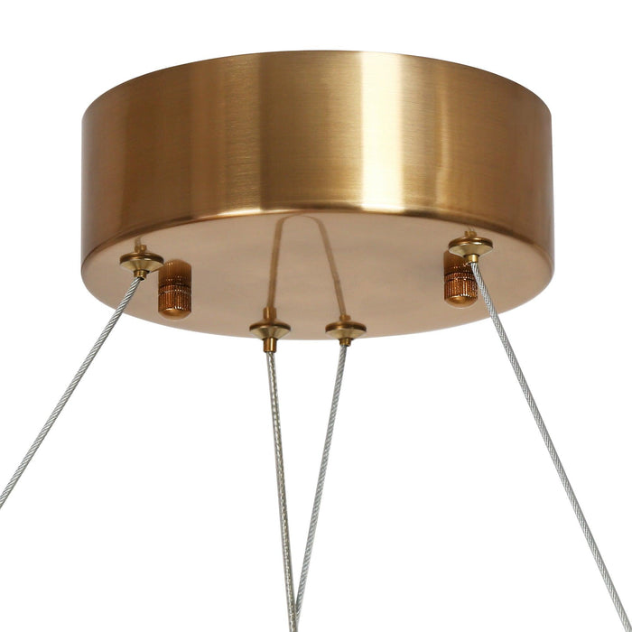 Andrel LED Blackand Brass Chandeliers