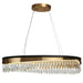 1-Light LED Crystal Kitchen Island Chandelier - Belles Lighting