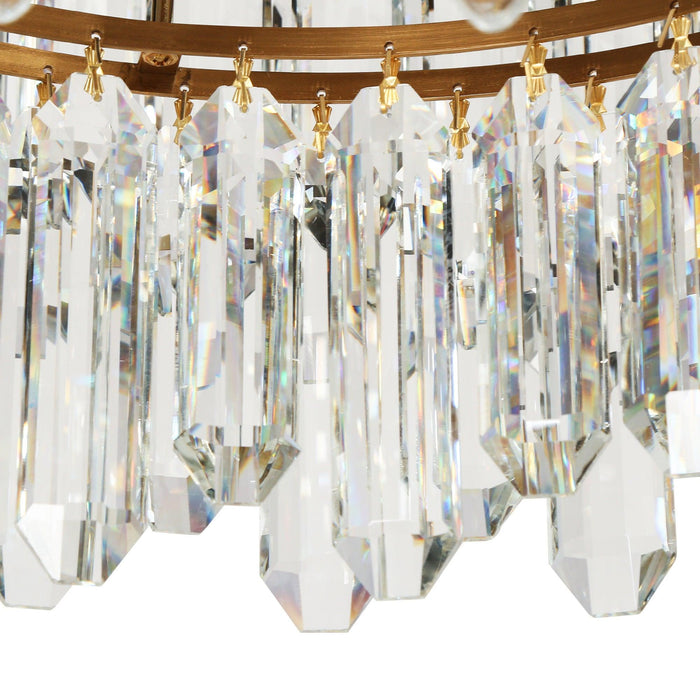 Guvian 9-Light Black and Brass Chandeliers
