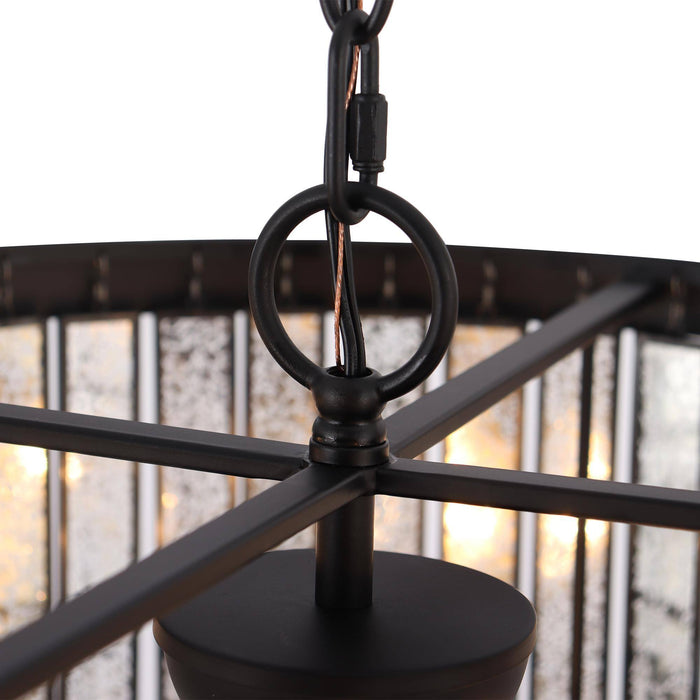 Tiriel 4-Light Black Chandelier