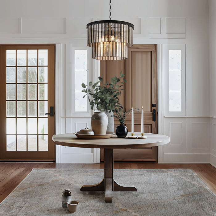 Tiriel 4-Light Black Chandelier