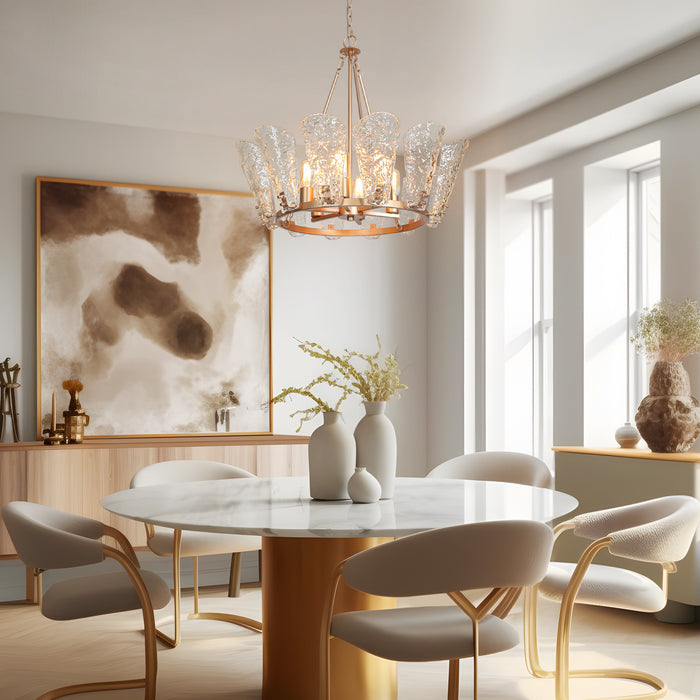 Aufenro 6-Light Gold Chandeliers