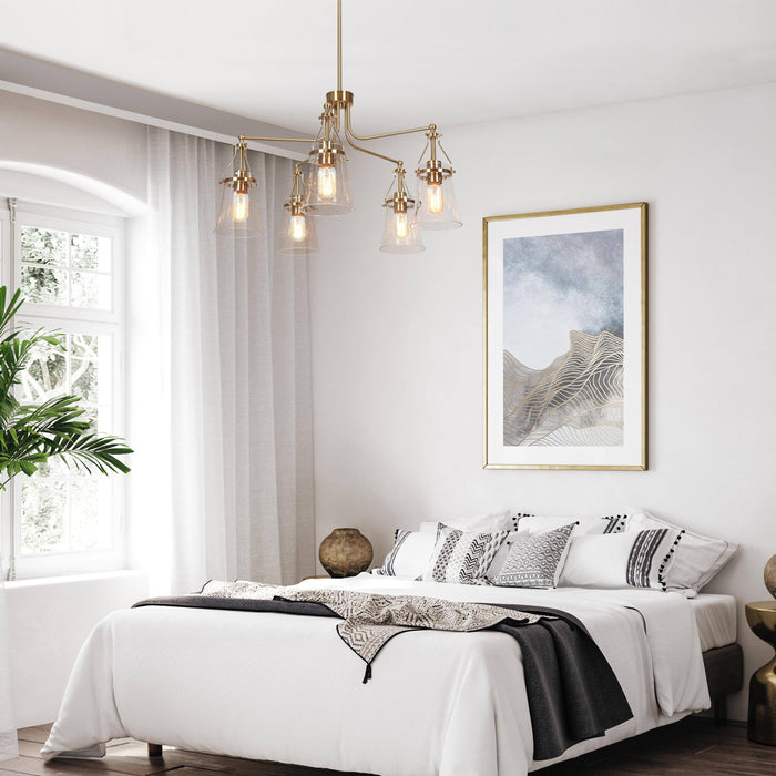 Auisre 5-Light Brass Chandelier