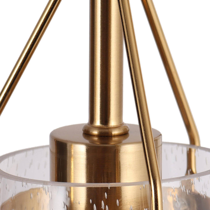 Auisre 3-Light Brass Island Light