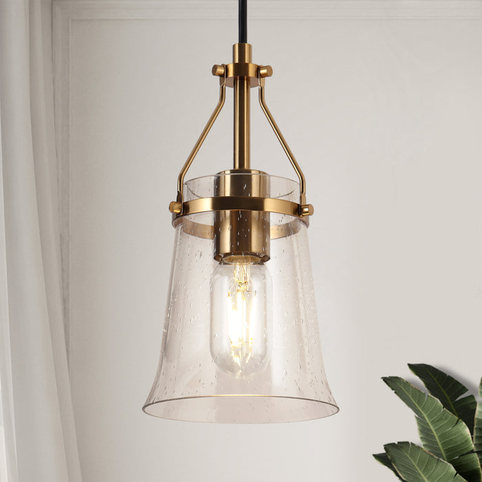 Auisre 1-Light Brass Pendant Light