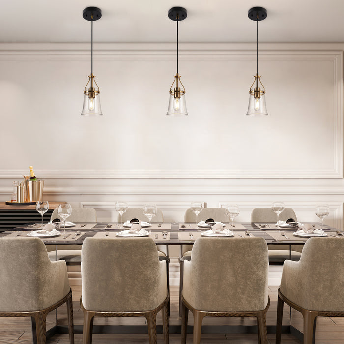 Auisre 1-Light Brass Pendant Light