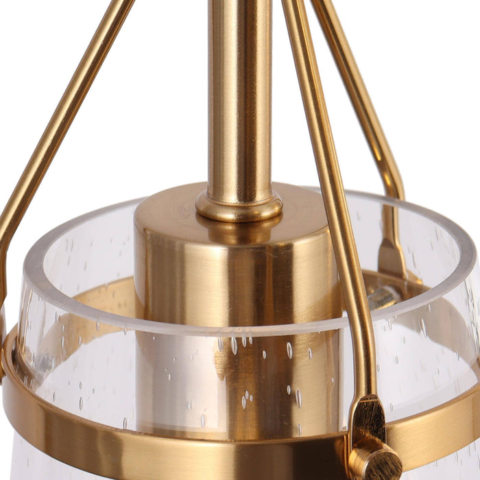 Auisre 1-Light Brass Pendant Light