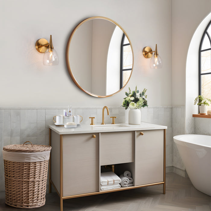 Cymerl 1-Light Brass Wall Sconce