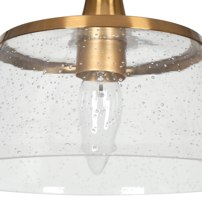 Quordi 1-Light Brass Pendant Light