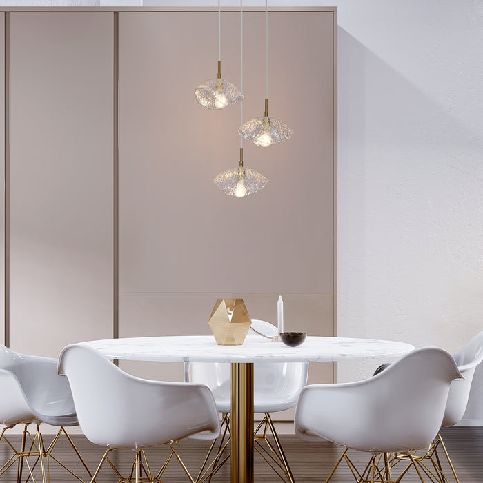 Evange 3-Light Black and Brass Chandeliers