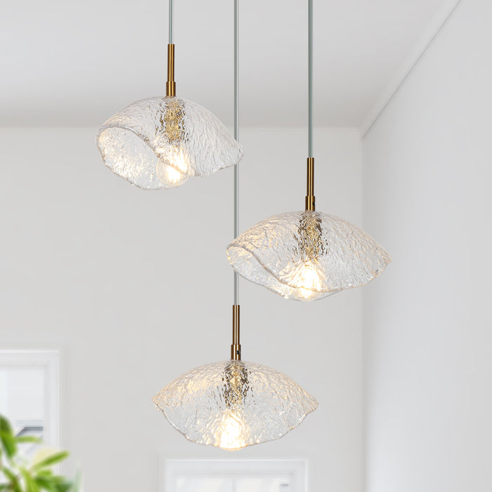 Evange 3-Light Black And Brass Chandeliers