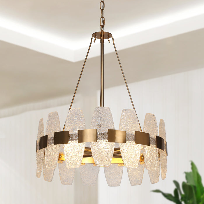 Stylar 4-Light Brass Chandeliers