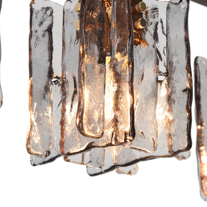 Echona 5-Light Black And Brass Island Lights
