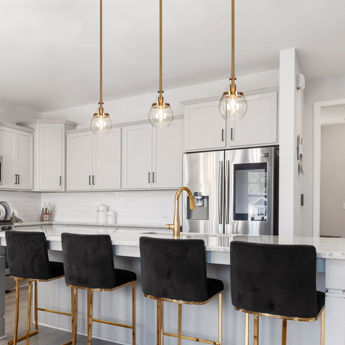 Nivella 1-Light Brass Pendant Lights