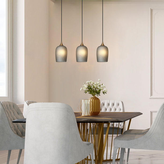 Elvisse 3-Light Brass Island Lights