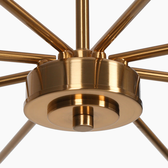Syrino 8-Light LED Brass Chandelier