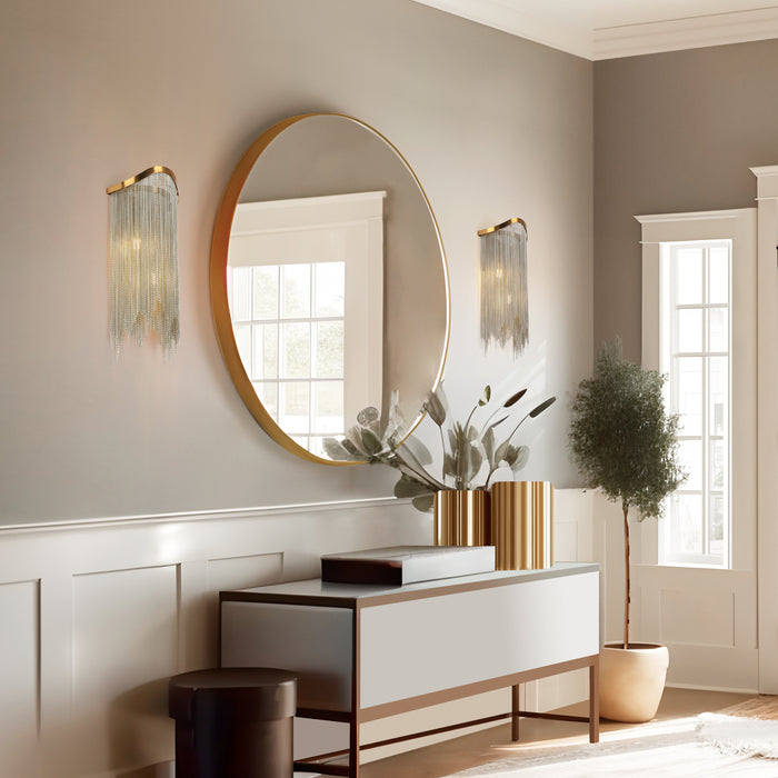 Drelmyn 2-Light Brass Wall Sconce