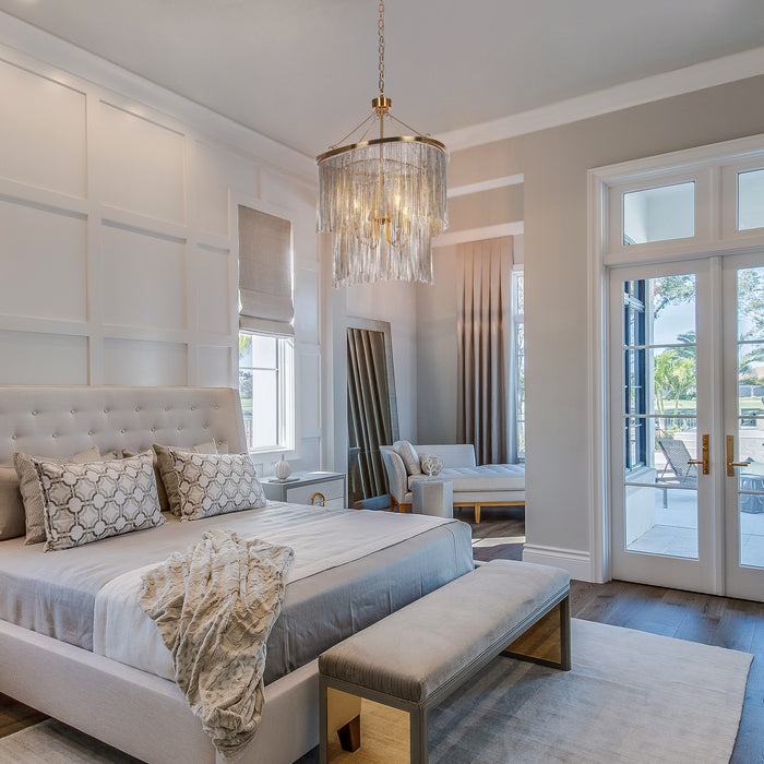 Drelmyn 4-Light Brass Chandelier