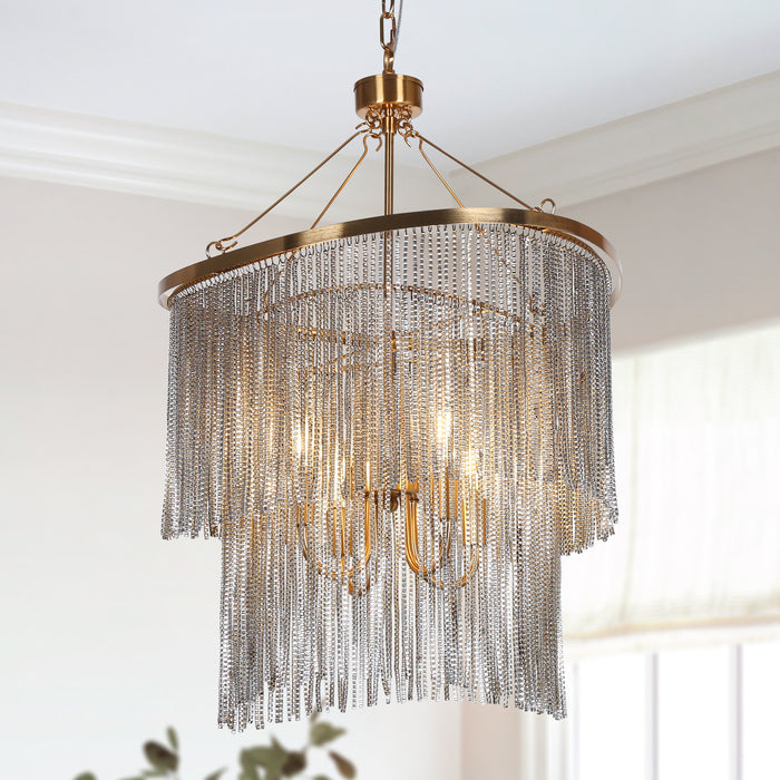 Drelmyn 4-Light Brass Chandeliers