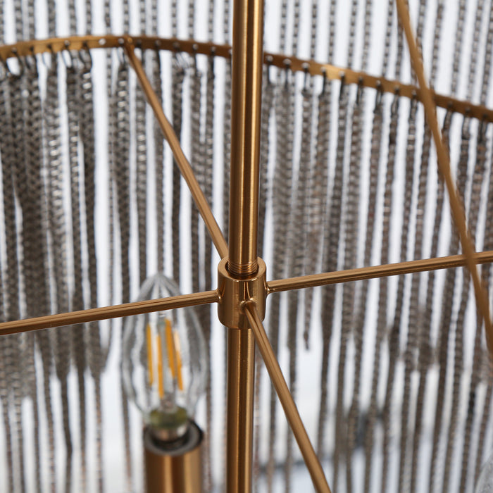 Drelmyn 4-Light Brass Chandelier
