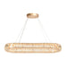 Gold LED Crystal Kitchen Island Chandeliers - Belles Lighting