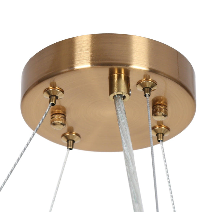 Qirvane 10-Light Brass Chandeliers