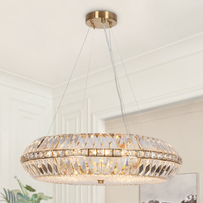 Qirvane 10-Light Brass Chandelier