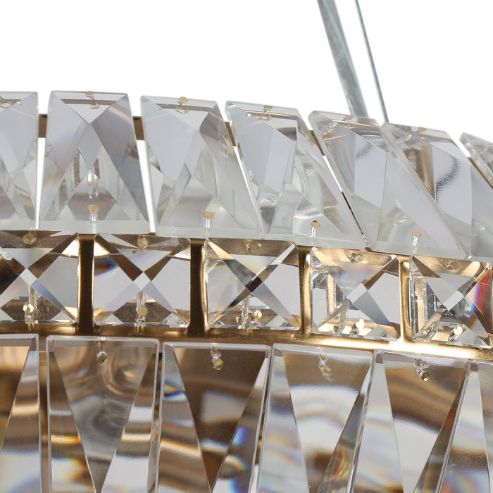 Qirvane 10-Light Brass Chandelier