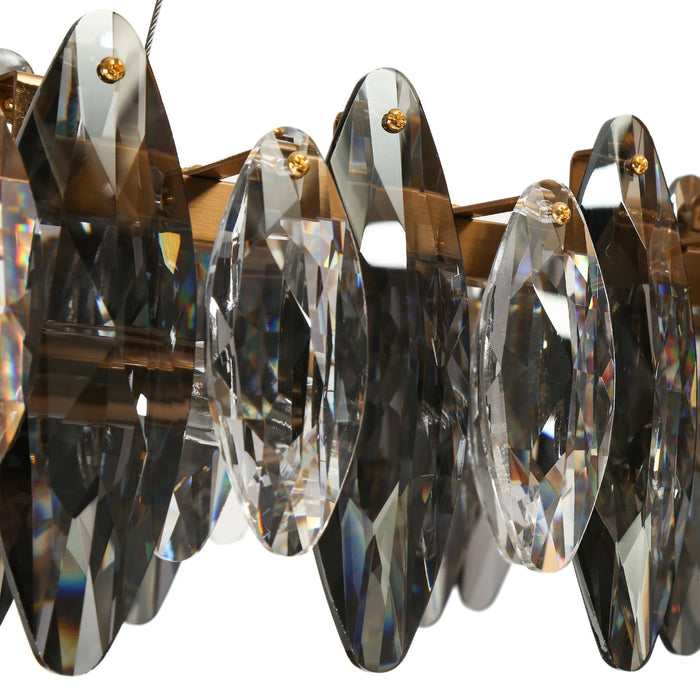 Erython 8-Light Brass Island Lights