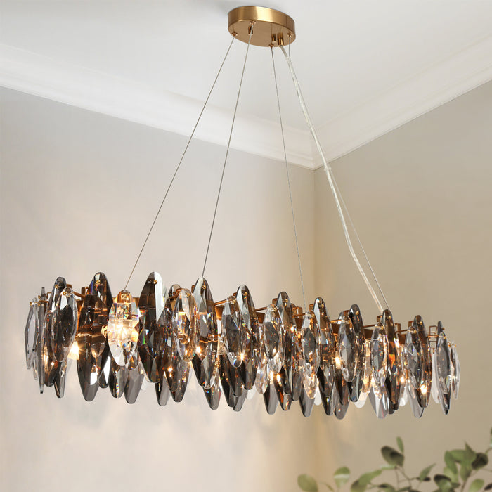 Erython 8-Light Brass Island Light