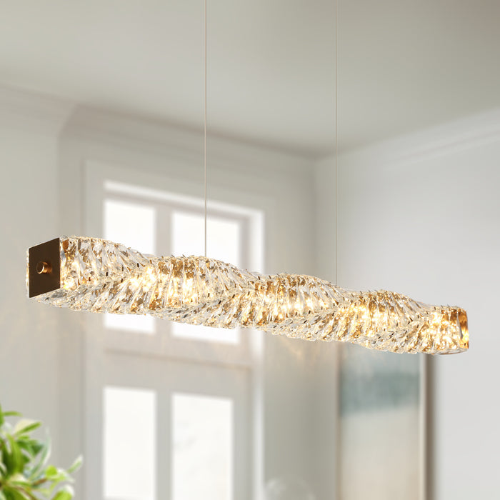 Ravira 1-Light LED Brass Island Lights