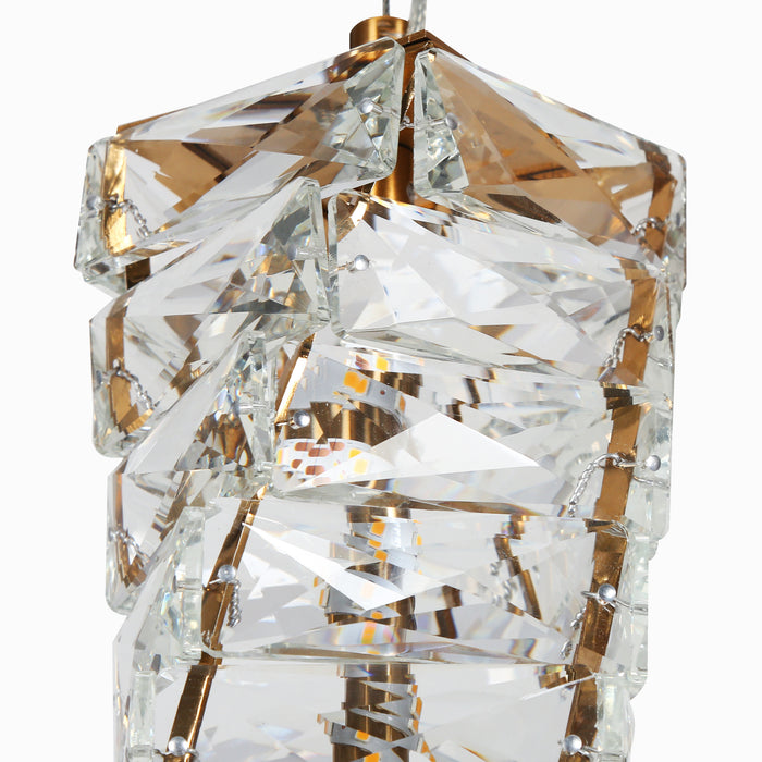 Ravira 1-Light LED Brass Pendant Light