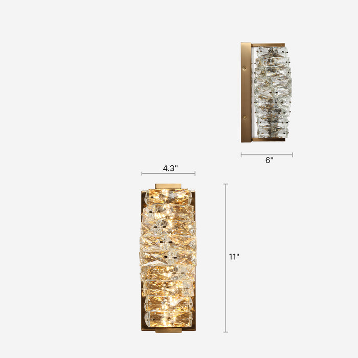 Ravira 1-Light LED Gold Wall Sconces