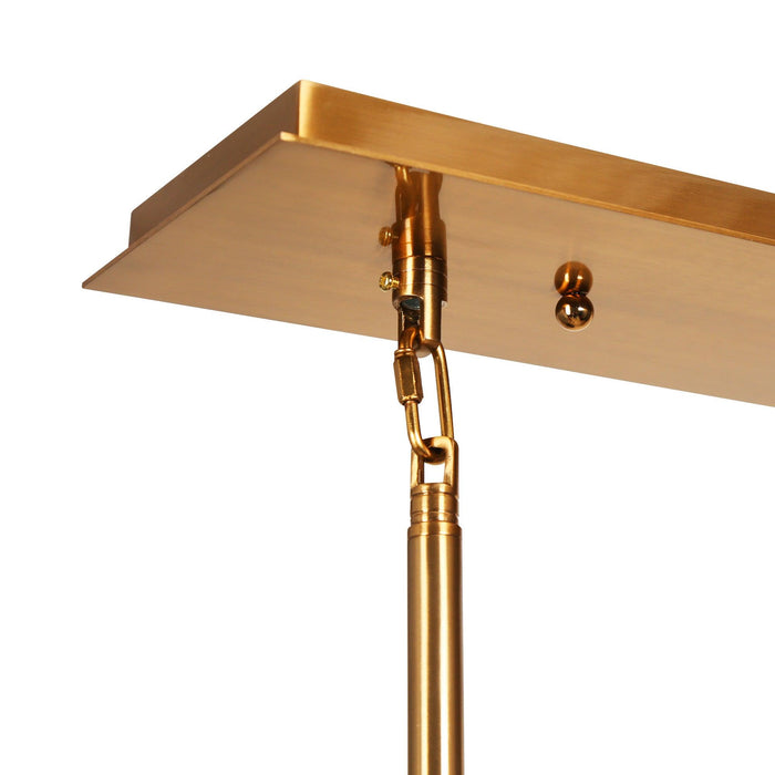 Engaver 7-Light Brass Island Lights