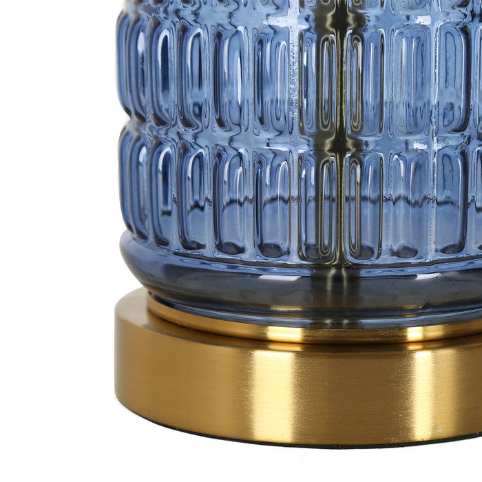 Quintil 1-Light Blue Table Lamp