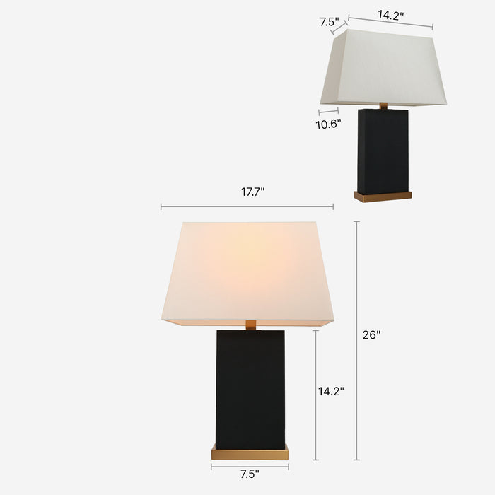 Nivora 1-Light Black Table Lamps