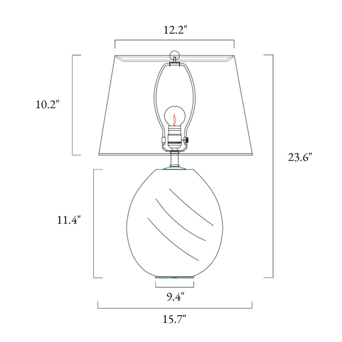 Drelis 1-Light Brass Table Lamp