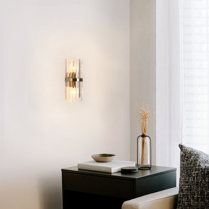 Tiselle 2-Light Brass Wall Sconce