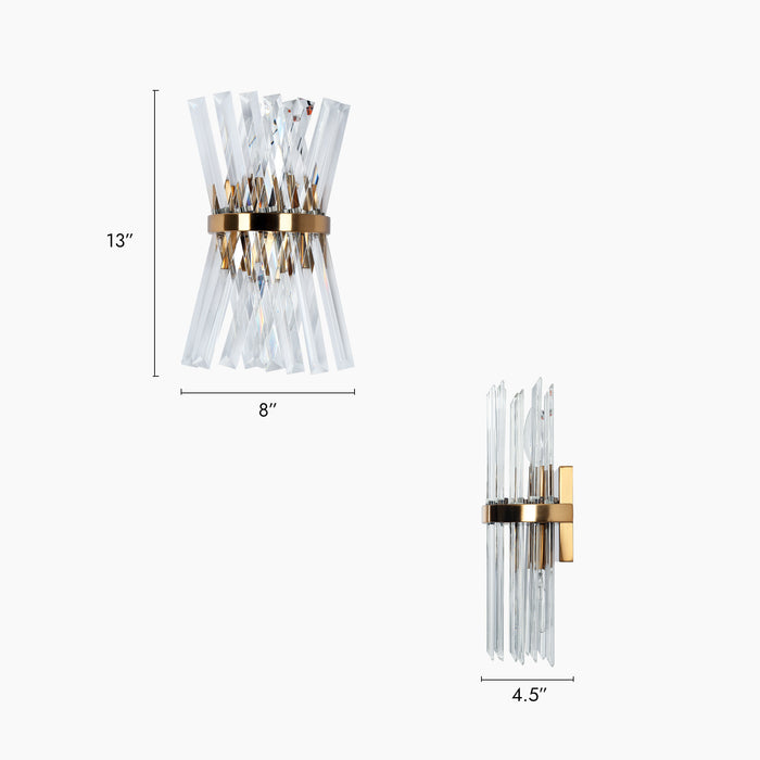 Wynora 2-Light Brass Wall Sconce