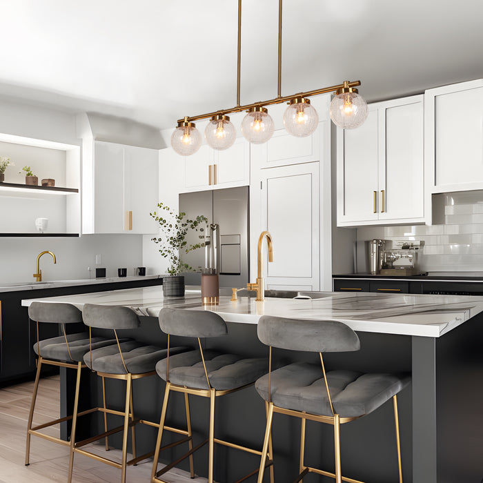 Ariene 5-Light Brass Island Light