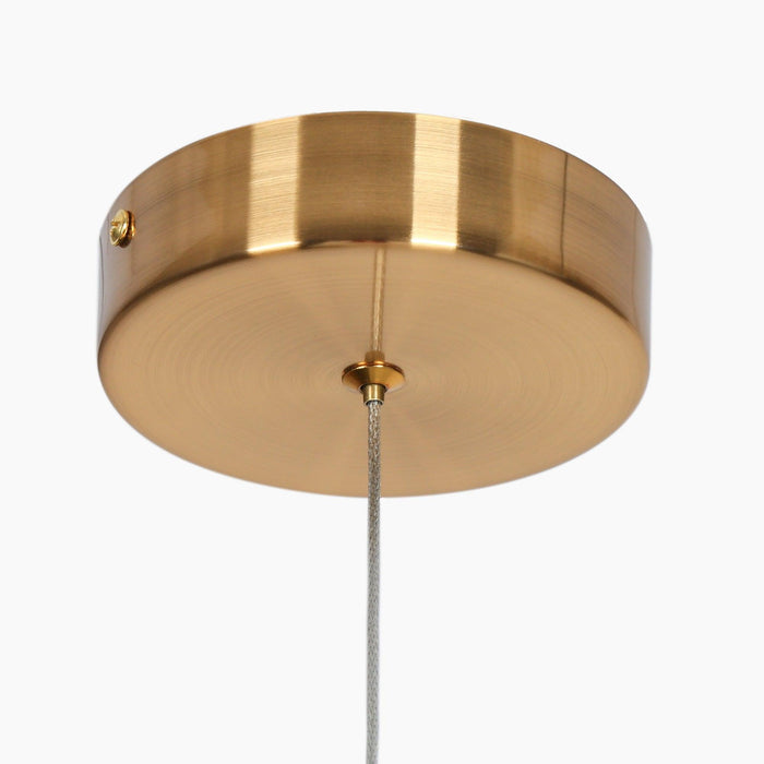 Eldvian 1-Light LED Brass Pendant Lights